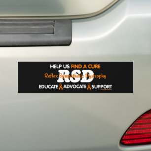 EDUCATE ADVOCATE SUPPORT...RSD BUMPER STICKER