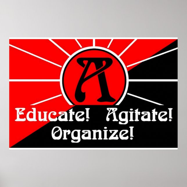 educate agitate organise poster (Front)