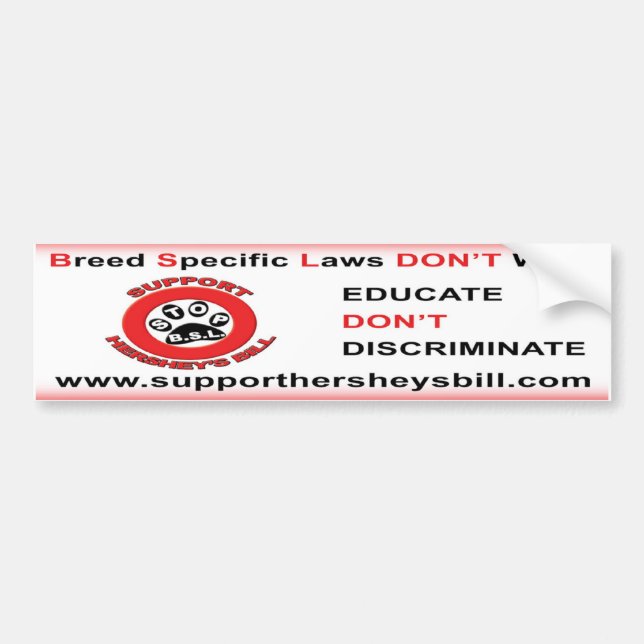 Educate Don't Discriminate Bumpersticker Bumper Sticker (Front)