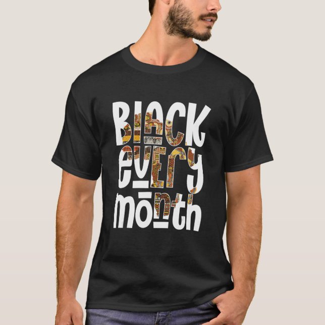 Educated Black King African Pride Black History Mo T-Shirt (Front)