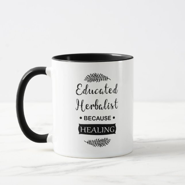 Educated herbalist mug (Left)