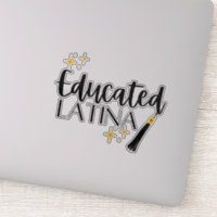 Educated Latina With Stars And Tassel Sticker