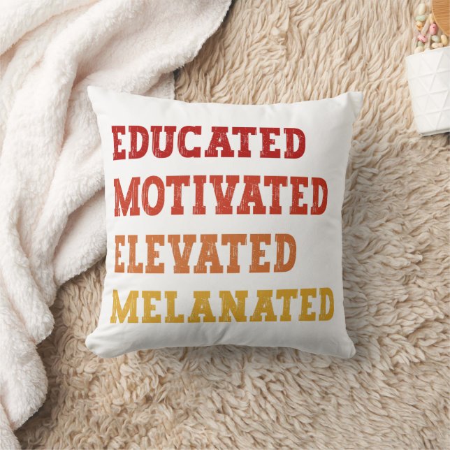 Educated Motivated Elevated Melanated Teacher Cool Cushion (Blanket)