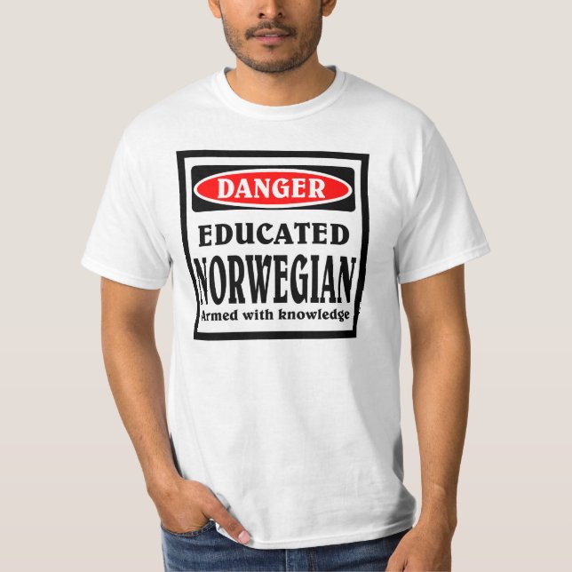 Educated Norwegian T-Shirt (Front)