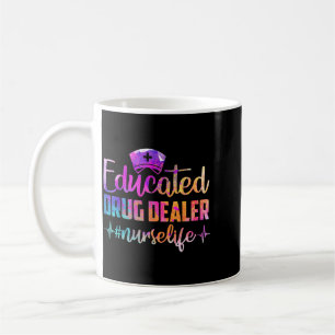Educated Nurse Life Funny Nurse Heart Beat Coffee Mug