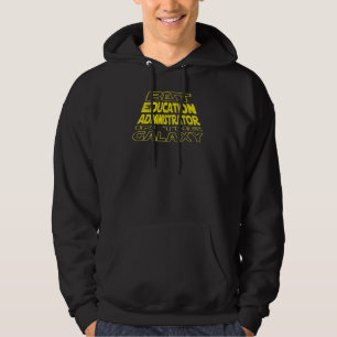 Education Administrator  Space Backside Design Hoodie