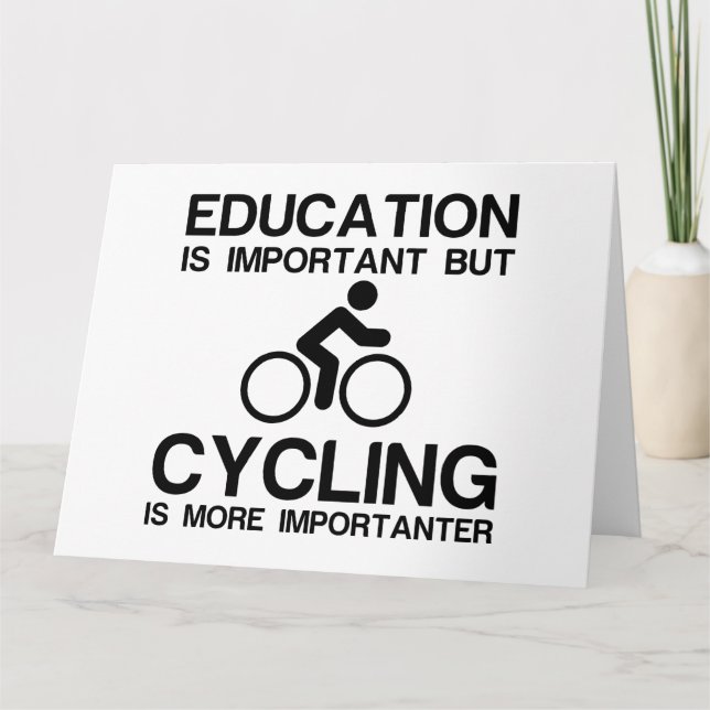 Education and cycling card (Front)