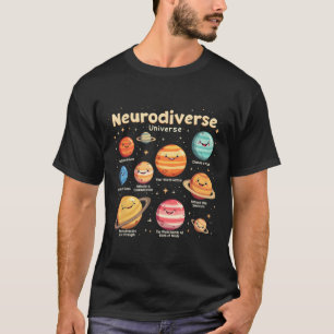 Education Autism Awareness Neurodiverse Universe S T-Shirt