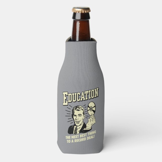 Education: Best Thing Record Deal Bottle Cooler (Bottle Front)
