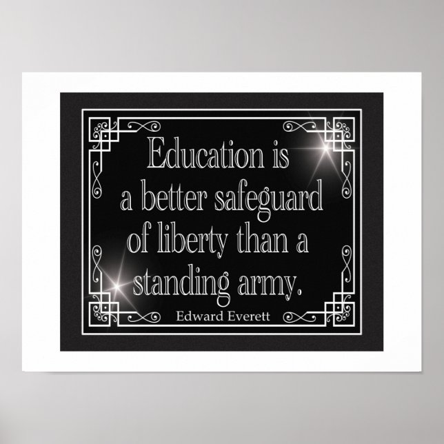 Education Better Safeguard of Liberty Poster (Front)