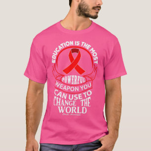 Education Can Change the World Stroke Awareness T-Shirt