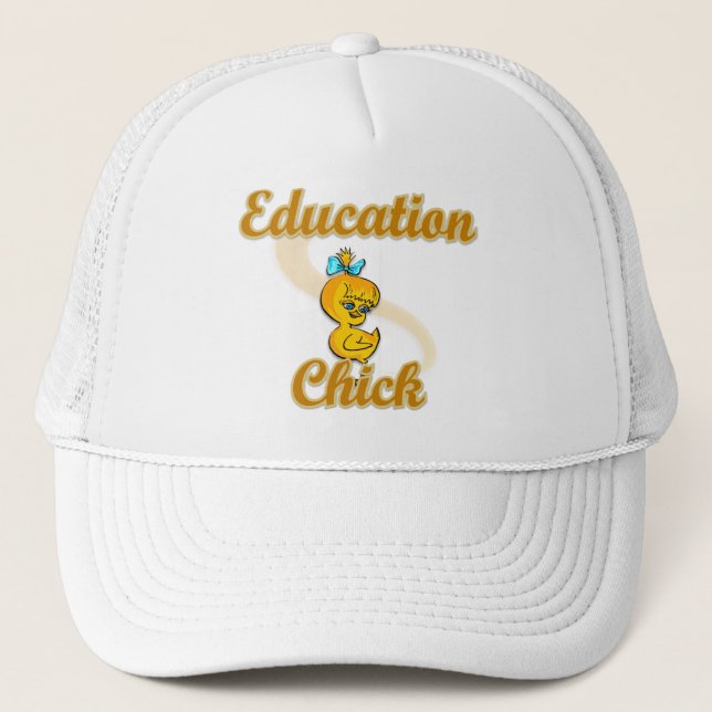 Education Chick Trucker Hat (Front)
