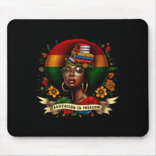 Education Freedom Black History Month Design Mouse Pad