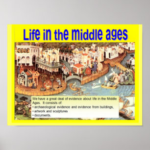Education, History, Life in the Middle Ages Poster