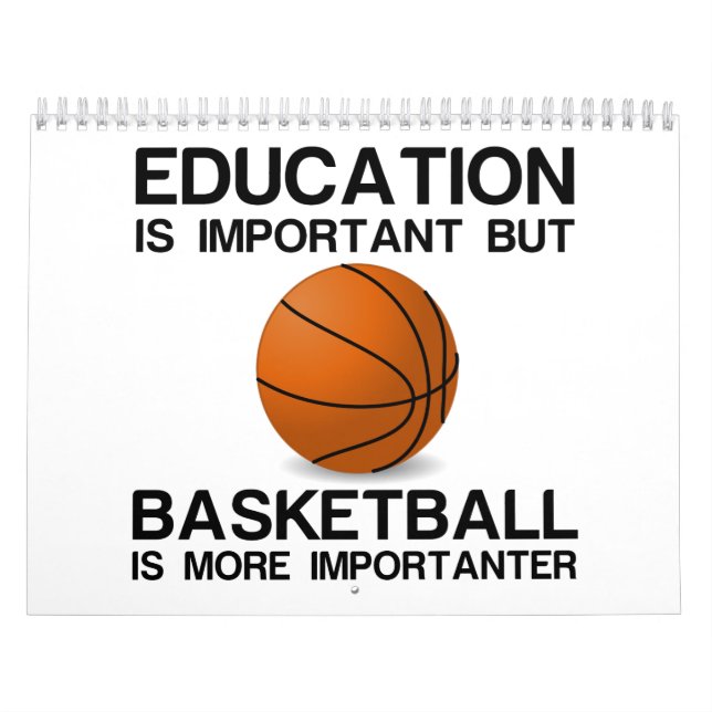 EDUCATION IMPORTANT BASKETBALL IMPORTANTER CALENDAR (Cover)