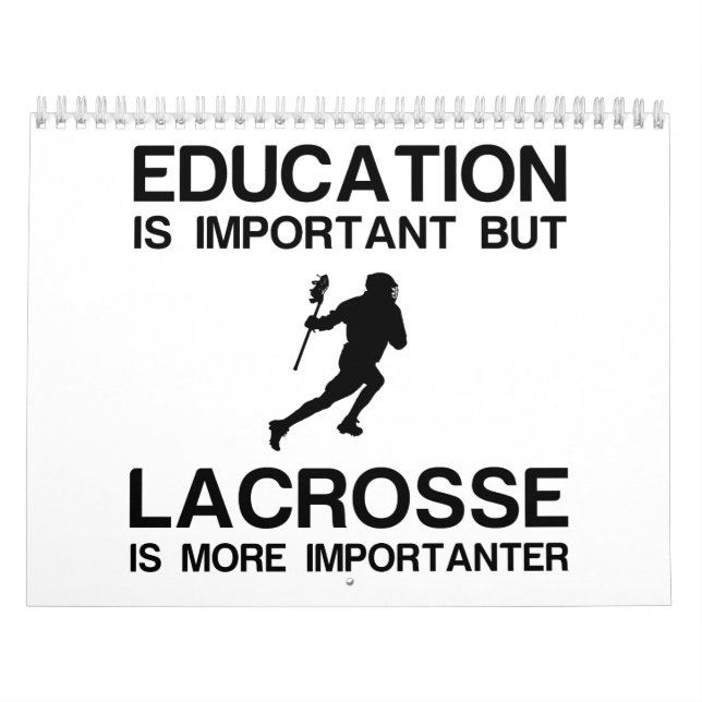 EDUCATION IMPORTANT LACROSSE IMPORTANTER CALENDAR (Cover)