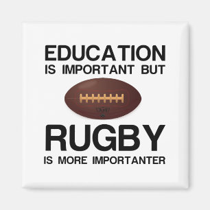 EDUCATION IMPORTANT RUGBY IMPORTANTER MAGNET