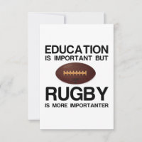 EDUCATION IMPORTANT RUGBY IMPORTANTER