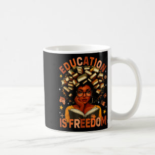 Education Is Dom Black Teacher Books Black History Coffee Mug