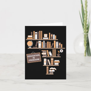 Education Is Freedom African American Black Histor Card