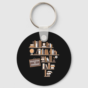 Education Is Freedom African American Black Histor Key Ring
