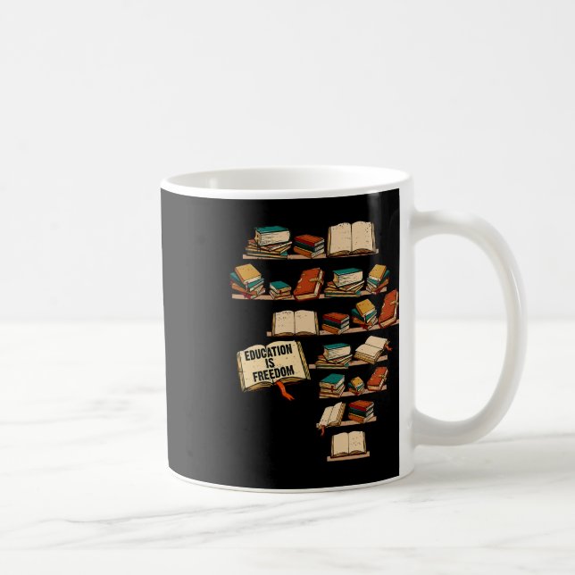 Education Is Freedom African Juneteenth Black Hist Coffee Mug (Right)