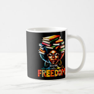 Education Is Freedom Black Teacher Books Black His Coffee Mug