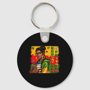 Education Is Freedom Black Teacher Books Black His Key Ring
