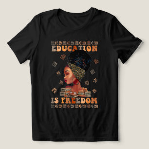 Education is freedom Tri-Blend shirt