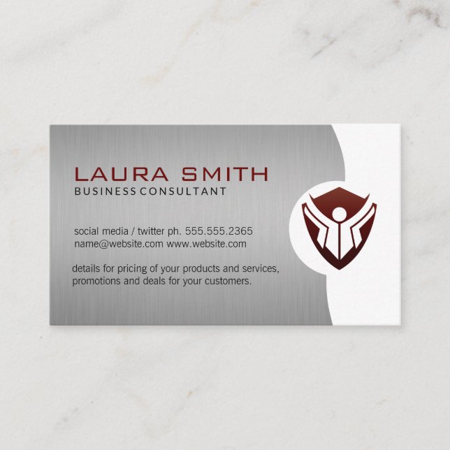 Education Logo Business Card (Front)