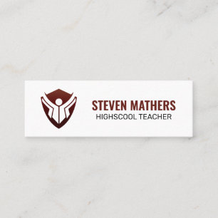 Education Logo Mini Business Card