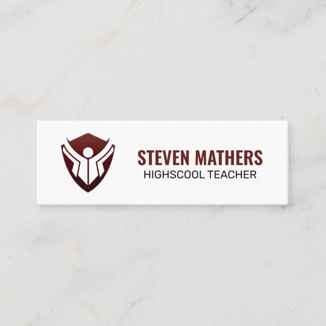 Education Logo Mini Business Card (Front)
