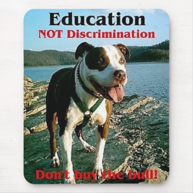 Education not Discrimination mousepad (Front)