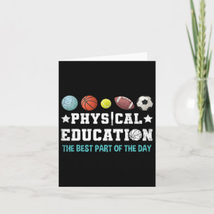 Education Pe Teacher Strong School P.e. Teacher  Card