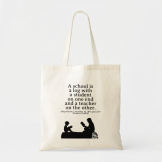 Education Quote Adapted From President Garfield Tote Bag