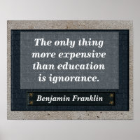 Education quote - Benjamin Franklin
