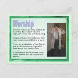 Education, Religion, Judaism, Jewish worship Postcard