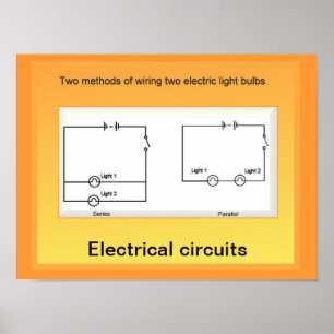 Education, Science,  Electrical circuits Poster