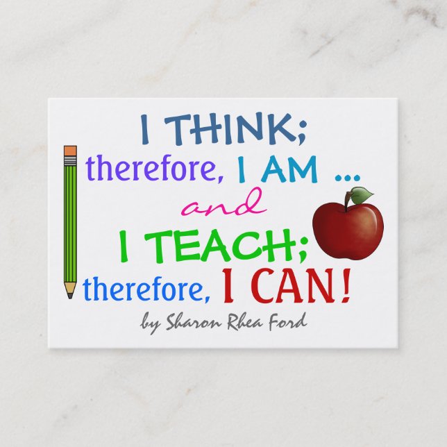 Education / Teacher - Business Card by SRF (Front)