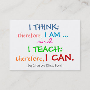 Education / Teacher Profile - Business Card by SRF