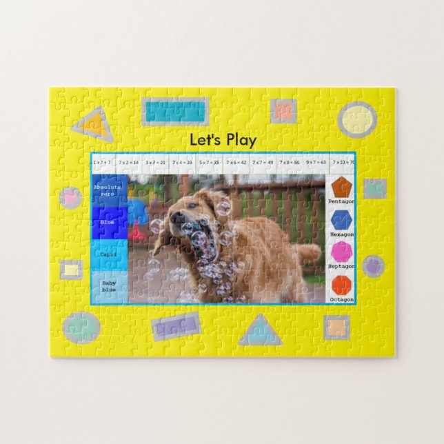 Educational Dog Puzzle to Make Your Kids Smarter (Horizontal)