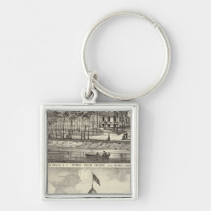 Educational Hall, Asbury Park and River View House Key Ring