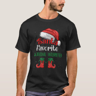 Educational Interpreter Santa Favorite Claus Chris T-Shirt
