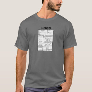 Educational Math Algebra LOGS And Logarithmic Prop T-Shirt