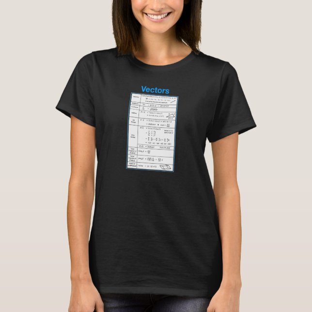 Educational Math Vectors (V2) T-Shirt (Front)
