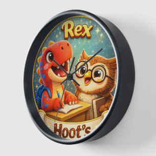 Educational nursery wall clock