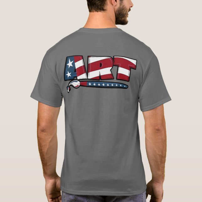 Educational Patriotic Art Design T-Shirt (Back)