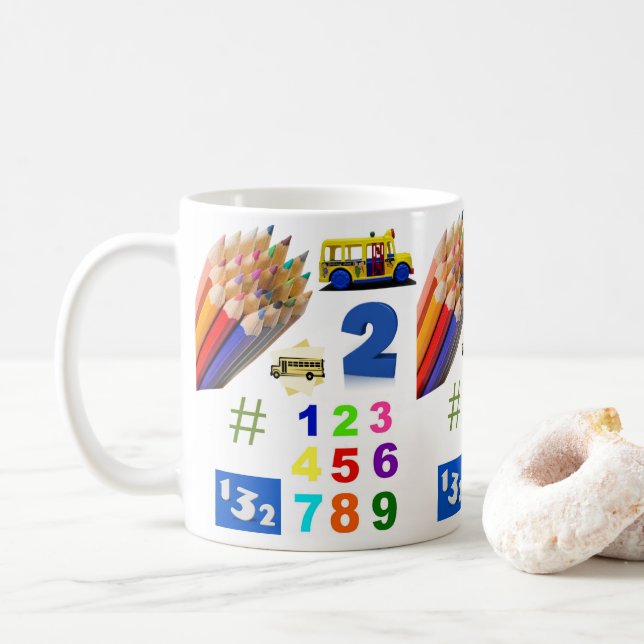 Educational Pencil Mug (With Donut)