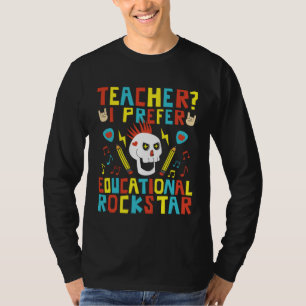 Educational Rockstar Music Teacher First Day of Sc T-Shirt