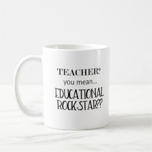 Educational Rockstar Teacher Gift Mug